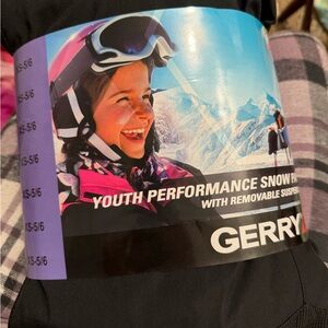 Gerry girl Black Youth Snow Pants new size xs 5/6
